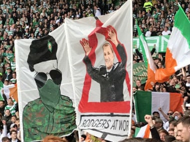 Champions League play-offs: Celtic fined by UEFA over illicit banner, blocking of stairways against Linfield