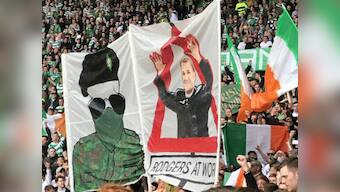 Champions League play-offs: Celtic fined by UEFA over 'illicit banner, blocking of stairways' against Linfield