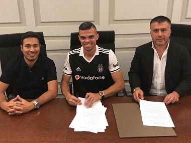 Pepe joins Turkish league side Besiktas from Real Madrid on a two-year ...