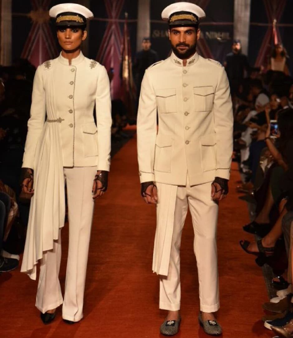 Designers Shantanu&Nikhil unveiled their autumn winter collection for the year. Image from Twitter/shantanunikhil Designers Shantanu&Nikhil unveiled their autumn winter collection for the year. Image from Twitter/shantanunikhil