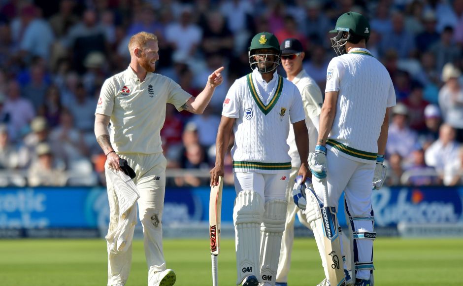 South Africa declare setting England a daunting target of 474 in the Trent Bridge Test. AFP
