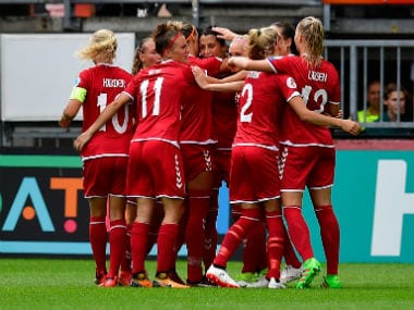 Womens Euro 2017: Denmark reach semi-finals with narrow win over six-time winners Germany