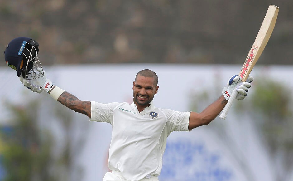 Shikhar Dhawans successful comeback, Cheteshwar Pujaras 12th ton helps India dominate Sri Lanka on Day 1