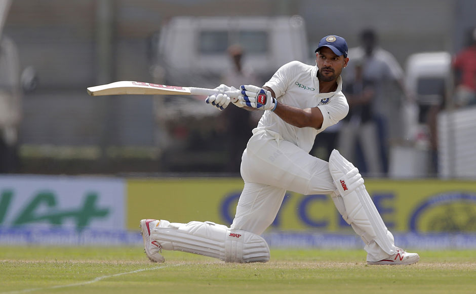 Shikhar Dhawan broke Polly Umrigar's 55-year old record of scoring the most number of runs in the post-lunch session. AP