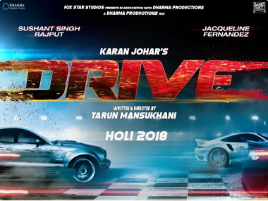Drive poster: Sushant Singh Rajput, Jacqueline Fernandez starrer looks 'fast and furious' Drive poster: Sushant Singh Rajput, Jacqueline Fernandez starrer looks 'fast and furious'
