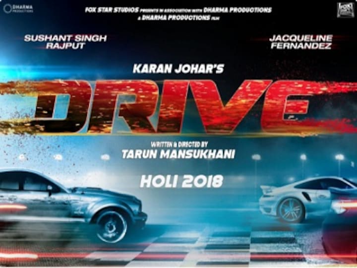 Drive poster: Sushant Singh Rajput, Jacqueline Fernandez starrer looks 'fast and furious'