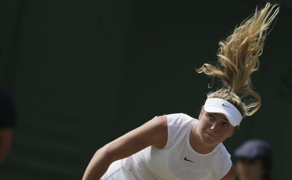 Ukraine's fourth-seeded Elina Svitolina reached the fourth round after defeating German Carina Witthoft. AP Ukraine's fourth-seeded Elina Svitolina reached the fourth round after defeating German Carina Witthoft. AP