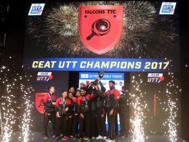 Ultimate Table Tennis final 2017: Falcons TTC triumph over Shaze Challengers as sport takes giant strides in India Ultimate Table Tennis final 2017: Falcons TTC triumph over Shaze Challengers as sport takes giant strides in India