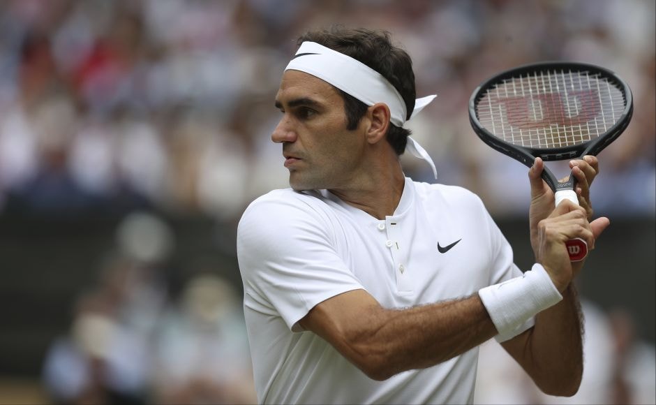 Cilic had the final's first break point but Federer made sure he couldn't convert it. Cilic had the final's first break point but Federer made sure he couldn't convert it.