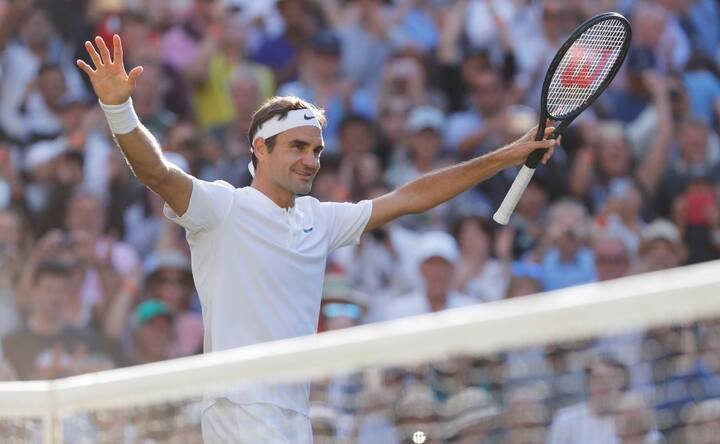 Roger Federer cruises into Wimbledon semi-finals while Andy Murray, Novak Djokovic fall Roger Federer cruises into Wimbledon semi-finals while Andy Murray, Novak Djokovic fall