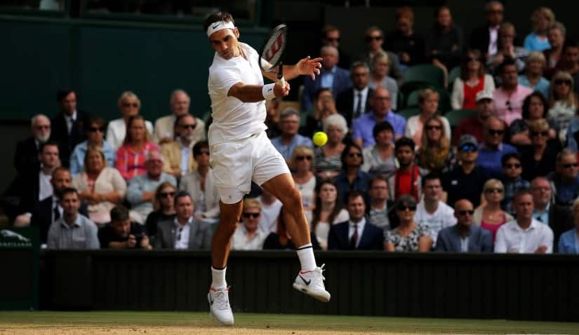 Roger Federer can become the only man with eight titles at Wimbledon if he defeats Marin Cilic on Sunday. Reuters