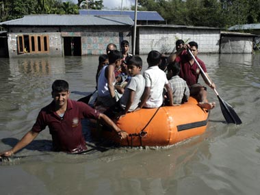 Assam floods: Narendra Modi arrives in Guwahati to discuss situation with CMs of 5 states Assam floods: Narendra Modi arrives in Guwahati to discuss situation with CMs of 5 states