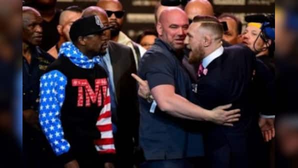Floyd Mayweather, Conor McGregor launch World tour with expletive-laden face-off