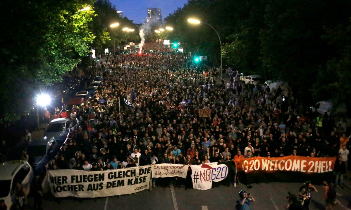 G20 Summit: Protests Against Globalisation Turn Violent As Police Use ...