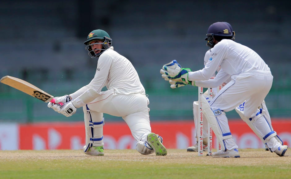 After Malcolm Waller and Sikandar Raza's dismissal, Zimbabwe captain Graeme Cremer's 94-ball 48 run knock helped his side post 377. AP
