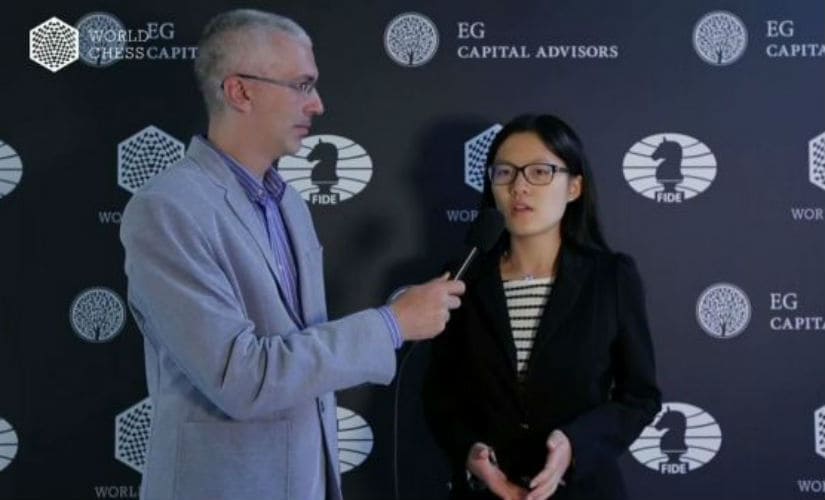 Hou Yifan won her first game of the tournament.