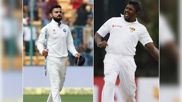 Highlights India vs Sri lanka 2017, 1st Test, Day 1: Visitors perched on a comfortable 399 at stumps