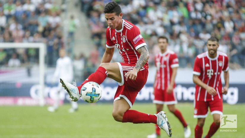 James Rodriguez impressed on his debut against Werder Bremen in the Telekom Cup. Twitter/@FCBayern