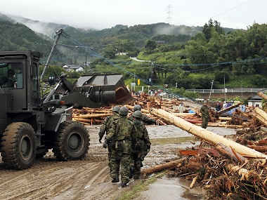 Japan floods: Death toll rises to 20 as search operations hit, weather agency forecasts more rainfall Japan floods: Death toll rises to 20 as search operations hit, weather agency forecasts more rainfall