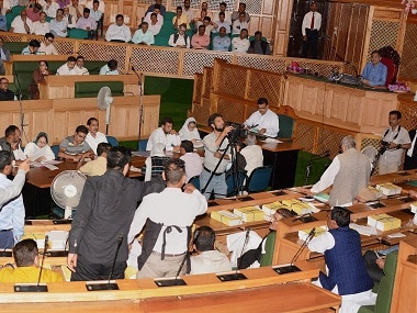 File image of GST session in Jammu and Kashmir Assembly. PTI