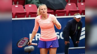 Swedish Open: Katerina Siniakova upsets Caroline Wozniacki in rain-hit final to win second career title