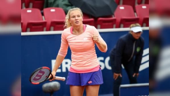 Swedish Open: Katerina Siniakova upsets Caroline Wozniacki in rain-hit final to win second career title