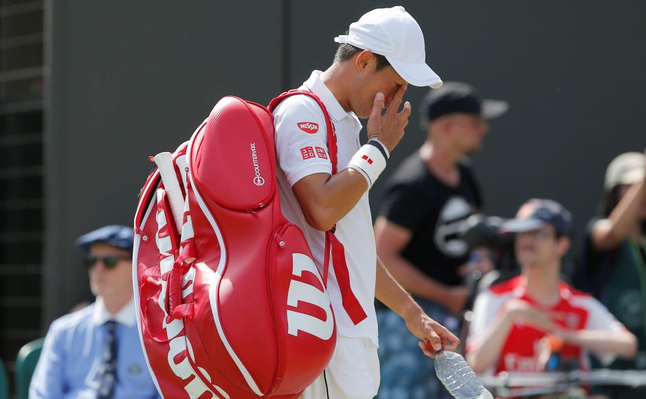 Ninth-seeded Kei Nishikori of Japan was eliminated by Spaniard Roberto Bautista Agut in Round 3. Reuters Ninth-seeded Kei Nishikori of Japan was eliminated by Spaniard Roberto Bautista Agut in Round 3. Reuters