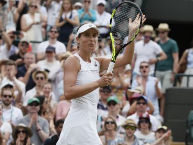Wimbledon 2017: Johanna Konta dismisses favourite tag despite win over Maria Sakkari Wimbledon 2017: Johanna Konta dismisses favourite tag despite win over Maria Sakkari