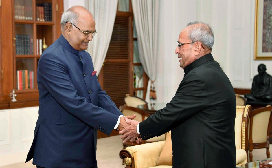 Once the oath taking was over, Kovind and Mukherjee exchanged seats on the dais after which the new president delivered his maiden speech as president. PTI