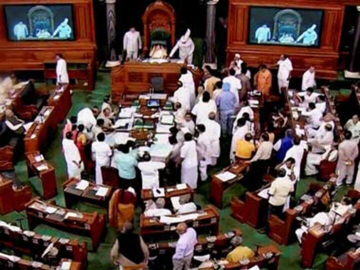Protests, sloganeering stall Parliament for 14th consecutive day; Lok Sabha adjourned in under 10 mins