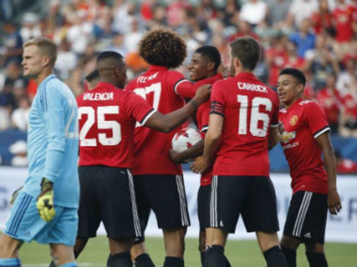 Premier League: Marcus Rashford scores twice as Manchester United thrash LA Galaxy in pre-season friendly Premier League: Marcus Rashford scores twice as Manchester United thrash LA Galaxy in pre-season friendly