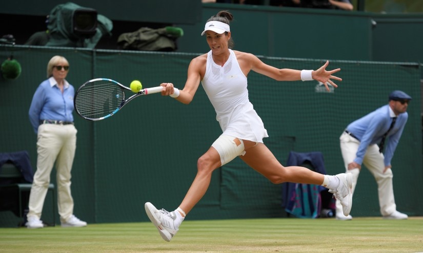 Garbine Muguruza has a booming serve and explosive groundstrokes and has rediscovered some of her best form this fortnight at Wimbledon. Reuters