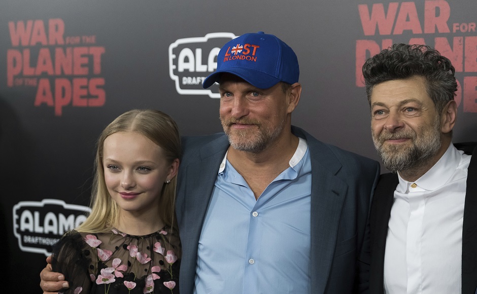 War for the Planet of the Apes: Woody Harrelson, Steve Zahn attend screening of film in New York War for the Planet of the Apes: Woody Harrelson, Steve Zahn attend screening of film in New York