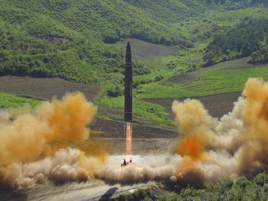 North Korea says ICBM can carry 'large, heavy nuclear warhead', calls it a gift to 'American b*stards' North Korea says ICBM can carry 'large, heavy nuclear warhead', calls it a gift to 'American b*stards'