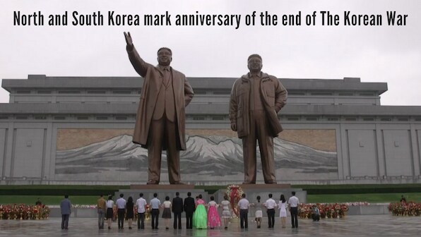 Watch: North and South Korea mark anniversary of the end of the Korean War