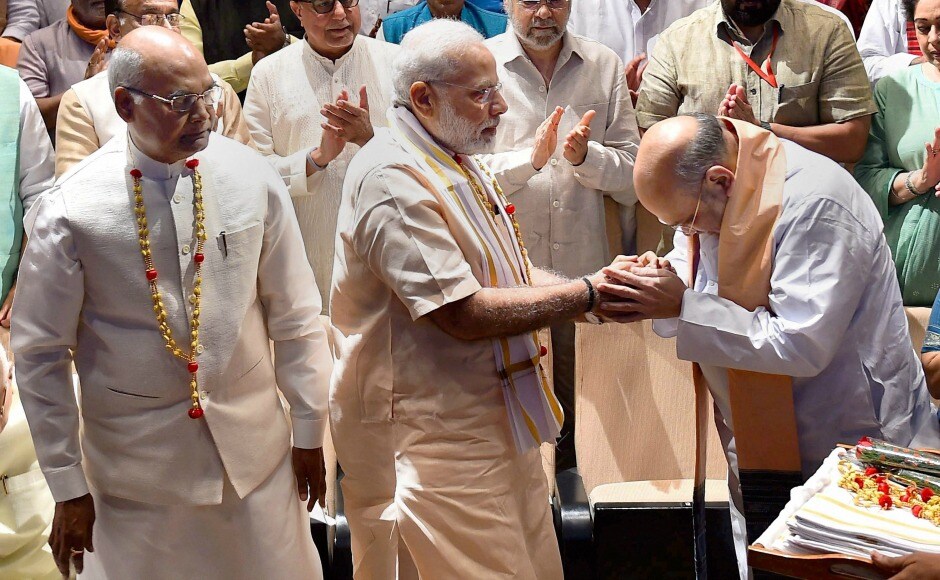 The NDA meeting to discuss vice-presidential candidate was attended by all the senior party leaders including the BJP chief Amit Shah. PTI The NDA meeting to discuss vice-presidential candidate was attended by all the senior party leaders including the BJP chief Amit Shah. PTI