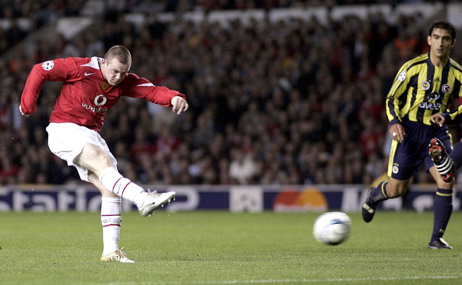 Rooney marked his arrival at Old Trafford with a hattrick on his United debut in a Champions League match against Fenerbahce. Reuters Rooney marked his arrival at Old Trafford with a hattrick on his United debut in a Champions League match against Fenerbahce. Reuters