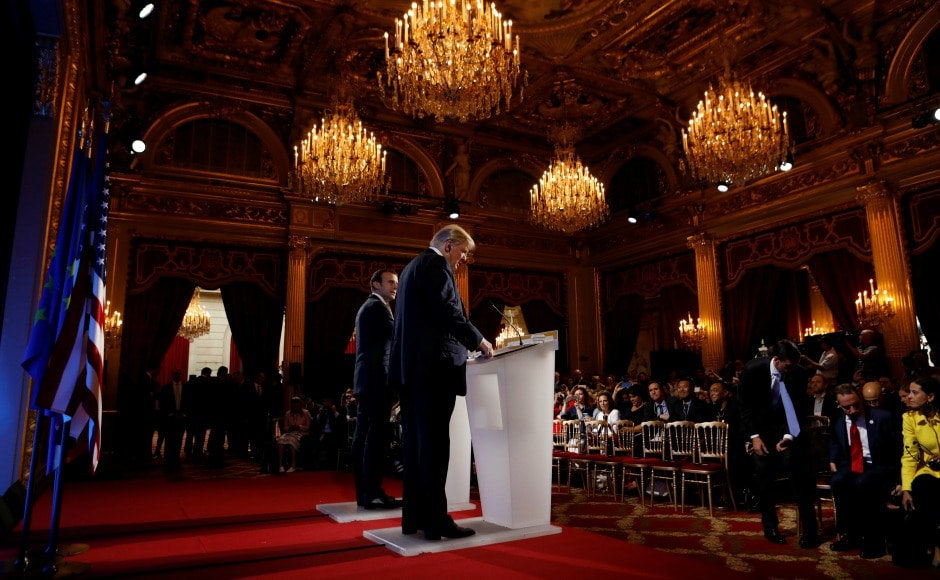 Although Macron acknowledged the differences that the two leaders have on climate pact, he said they would find other areas of cooperation. AP Although Macron acknowledged the differences that the two leaders have on climate pact, he said they would find other areas of cooperation. AP