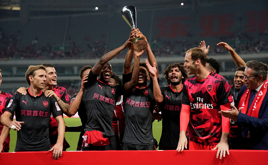 Arsenal edge past Bayern Munich in penalties to lift the International Champions Cup Arsenal edge past Bayern Munich in penalties to lift the International Champions Cup