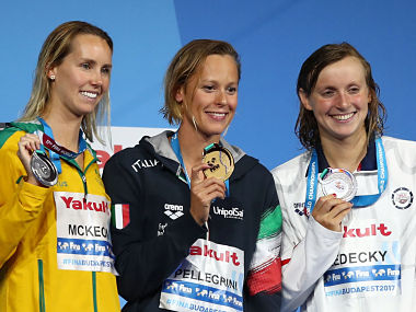 FINA World Championships: Federica Pellegrini pips favourite Katie Ledecky to win 200m freestyle gold FINA World Championships: Federica Pellegrini pips favourite Katie Ledecky to win 200m freestyle gold