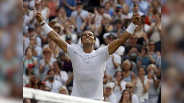 Wimbledon 2017: Rafael Nadal resists late Karen Khachanov surge for win, Jelena Ostapenko advances