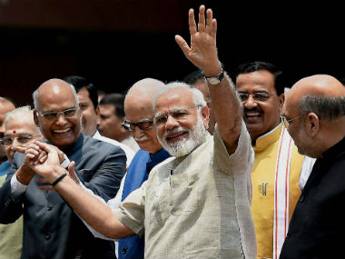 Presidential Election 2017: On eve of polls, Narendra Modi congratulates Ram Nath Kovind, assures him of support Presidential Election 2017: On eve of polls, Narendra Modi congratulates Ram Nath Kovind, assures him of support