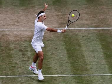 Switzerland&rsquo;s Roger Federer during his match against Germany&rsquo;s Mischa Zverev. AP 