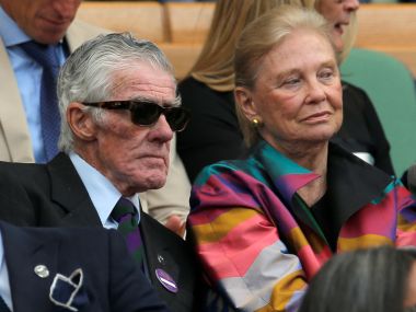 Tennis - Wimbledon - London, Britain - July 14, 2017 Former tennis player Ken Rosewall in the stands on centre court Picture taken July 14, 2017. REUTERS/Andrew Couldridge - RTX3BJFZ