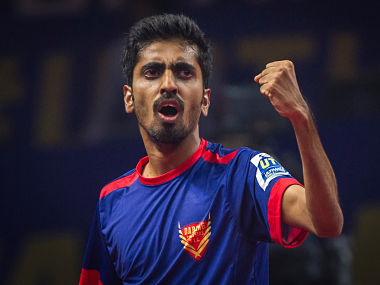 Ultimate Table Tennis 2017: Marcos Freitas, Sathiyan Gnanasekaran shine in Dabang Smashers' win over Falcons Ultimate Table Tennis 2017: Marcos Freitas, Sathiyan Gnanasekaran shine in Dabang Smashers' win over Falcons