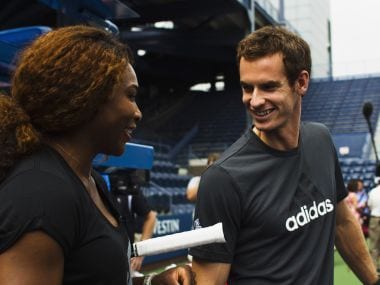 File image of Serena Williams (L) and Andy Murray (R). Reuters