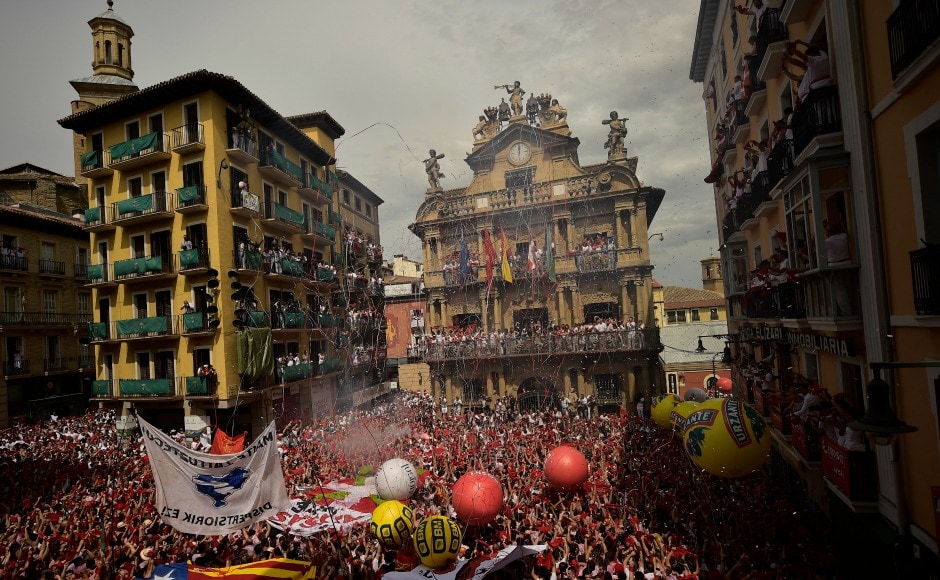 Pamplona kicks off famed annual San Fermin bull festival despite ...