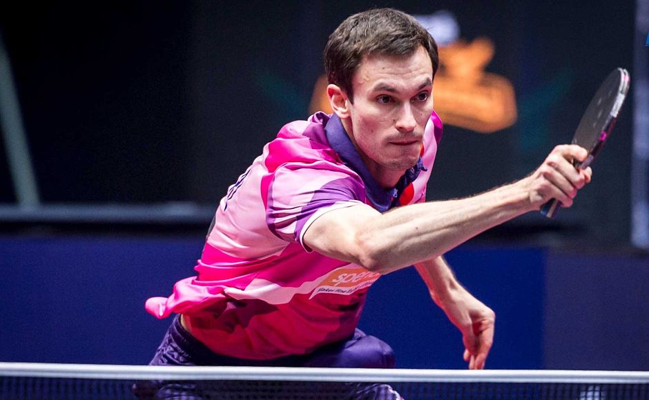 Stefan Fegerl in action against Andrej Gacina. Image Courtesy: Facebook/UltimateTableTennis Stefan Fegerl in action against Andrej Gacina. Image Courtesy: Facebook/UltimateTableTennis
