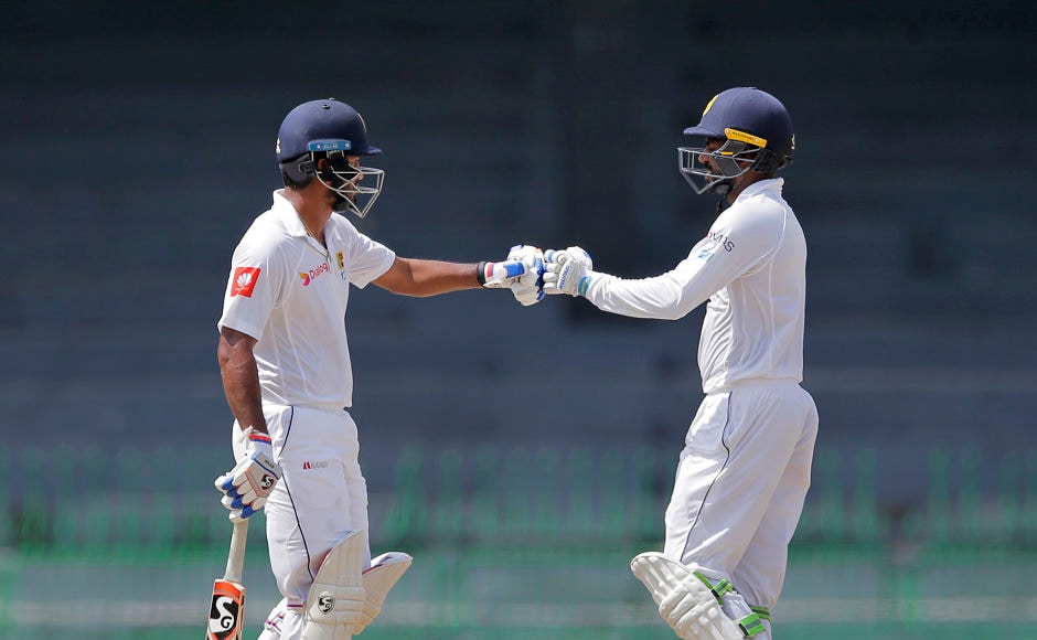 Upul Tharanga and Dimuth Karunaratne provided the perfect start for Sri Lanka and stitched together a 58-run stand. AP