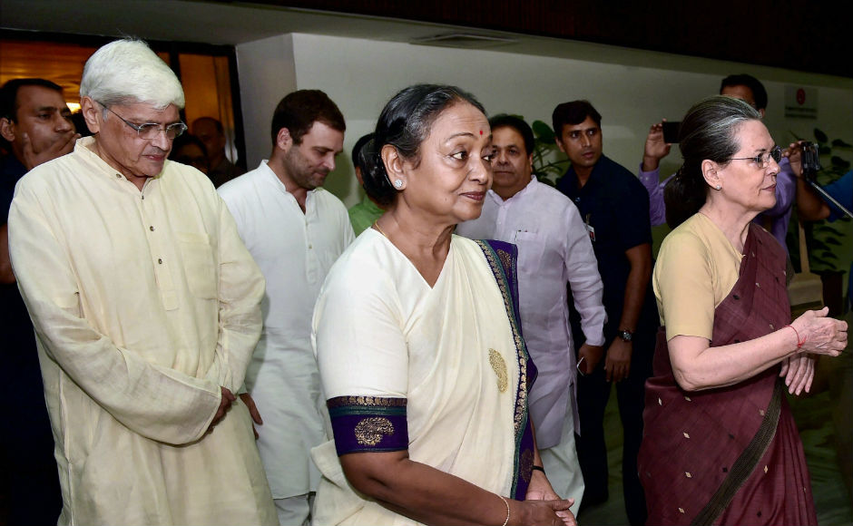 While 2180 MLAs and 530 MPs support the NDA candidate, 1,628 MLAs and 232 MPs belonging to 17 Opposition parties back Meira. PTI